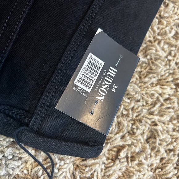 NWT Hudson Women's Slim Straight Black Jeans in Size 14 New with Tags! - Picture 4 of 7